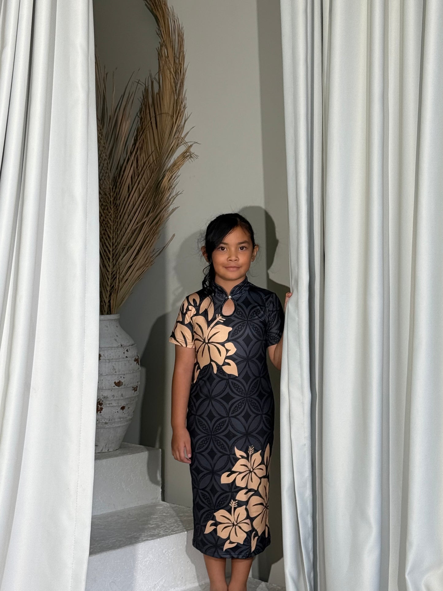 PRE ORDER Only - AULELEI - Girls Qi Pao Dress
