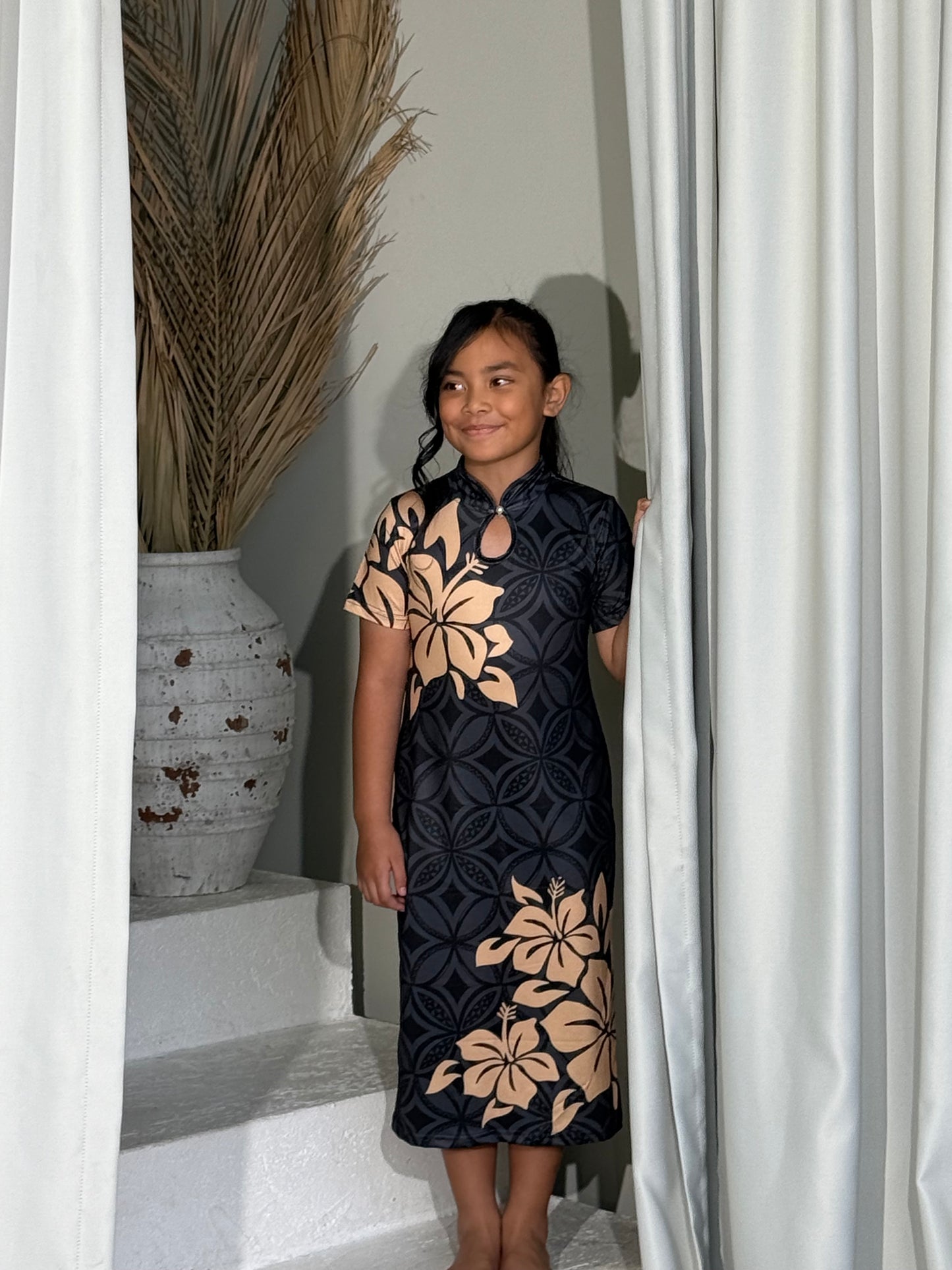 PRE ORDER Only - AULELEI - Girls Qi Pao Dress