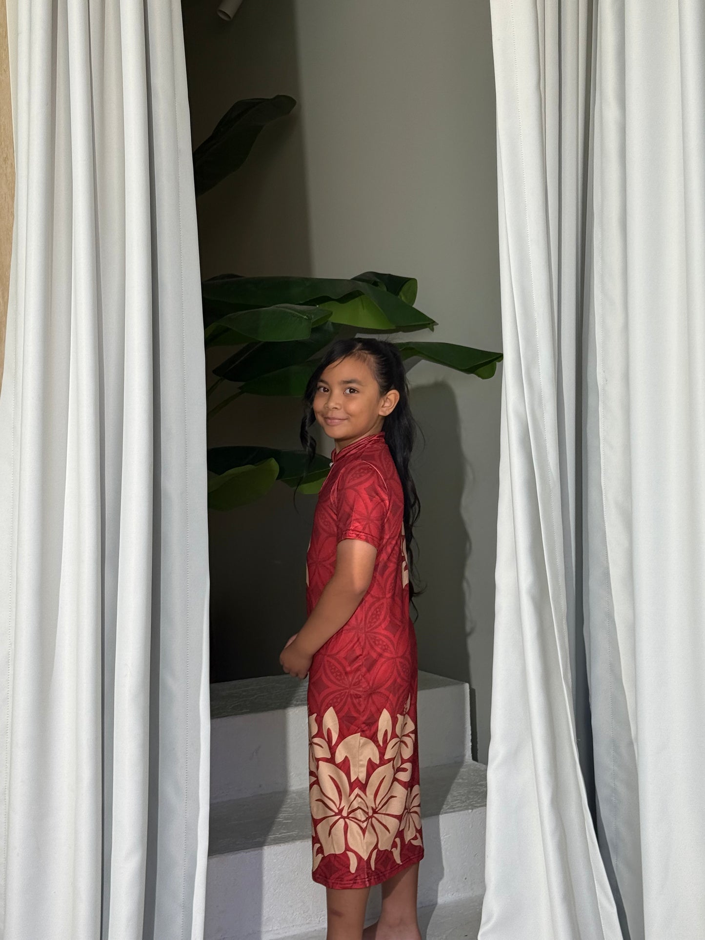 PRE ORDER Only - AULELEI - Girls Qi Pao Dress