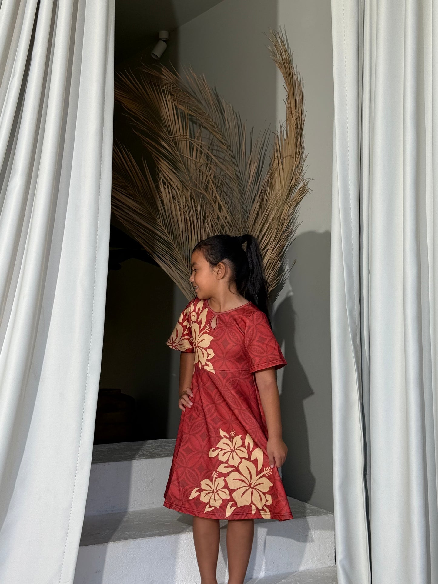 PRE ORDER Only - AULELEI - Girls MIDI Flare Dress