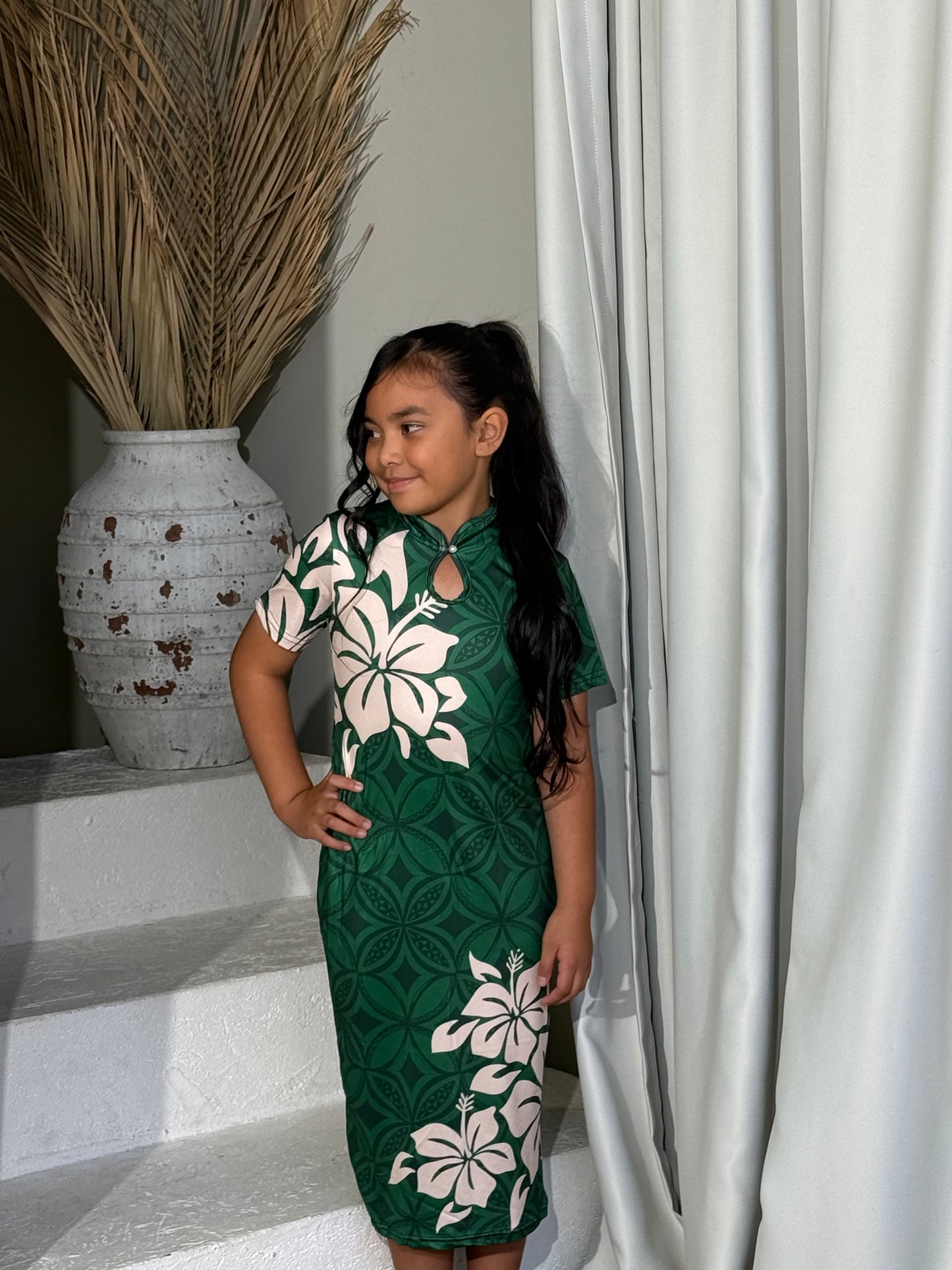 PRE ORDER Only - AULELEI - Girls Qi Pao Dress