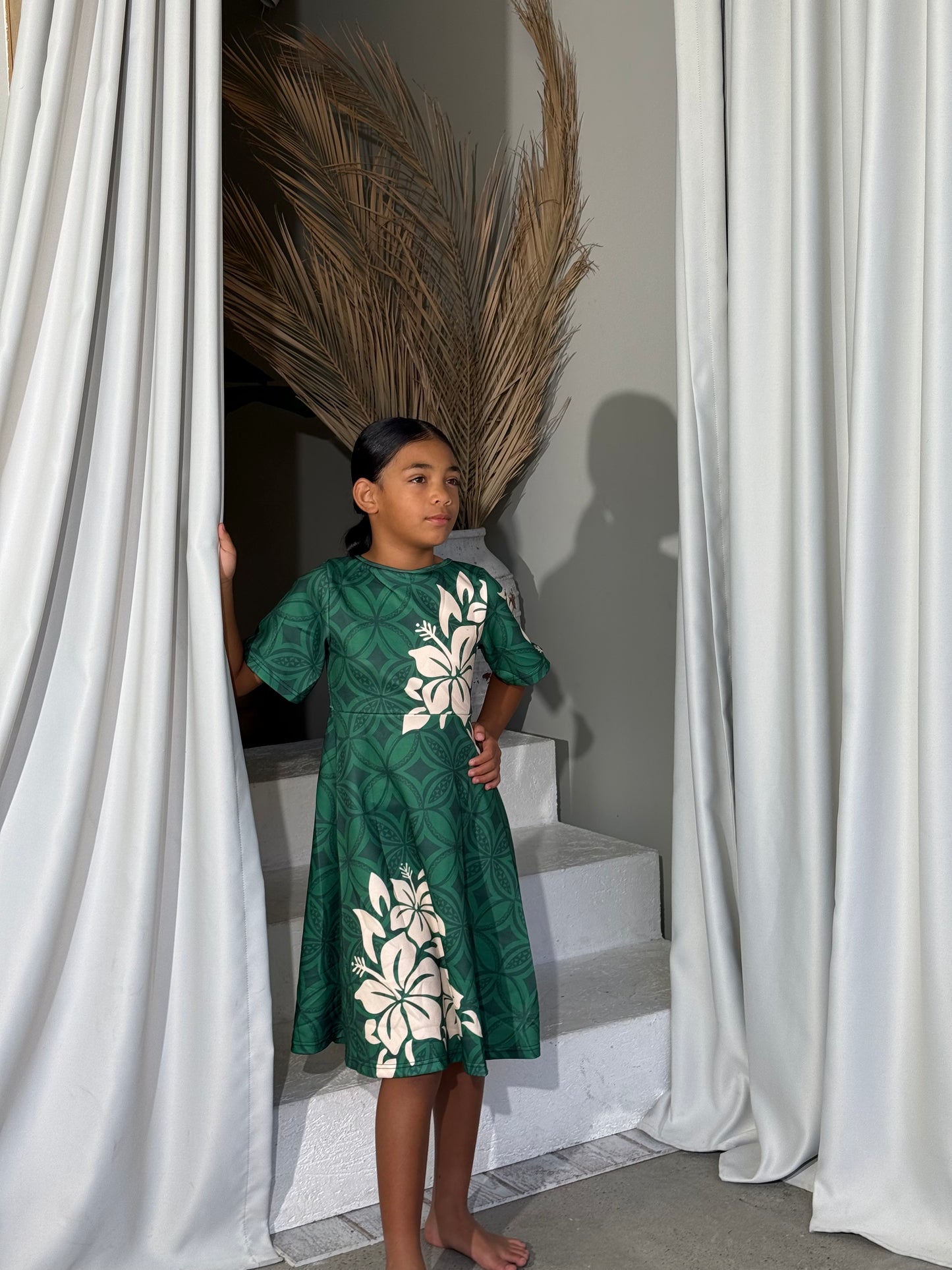 PRE ORDER Only - AULELEI - Girls MIDI Flare Dress