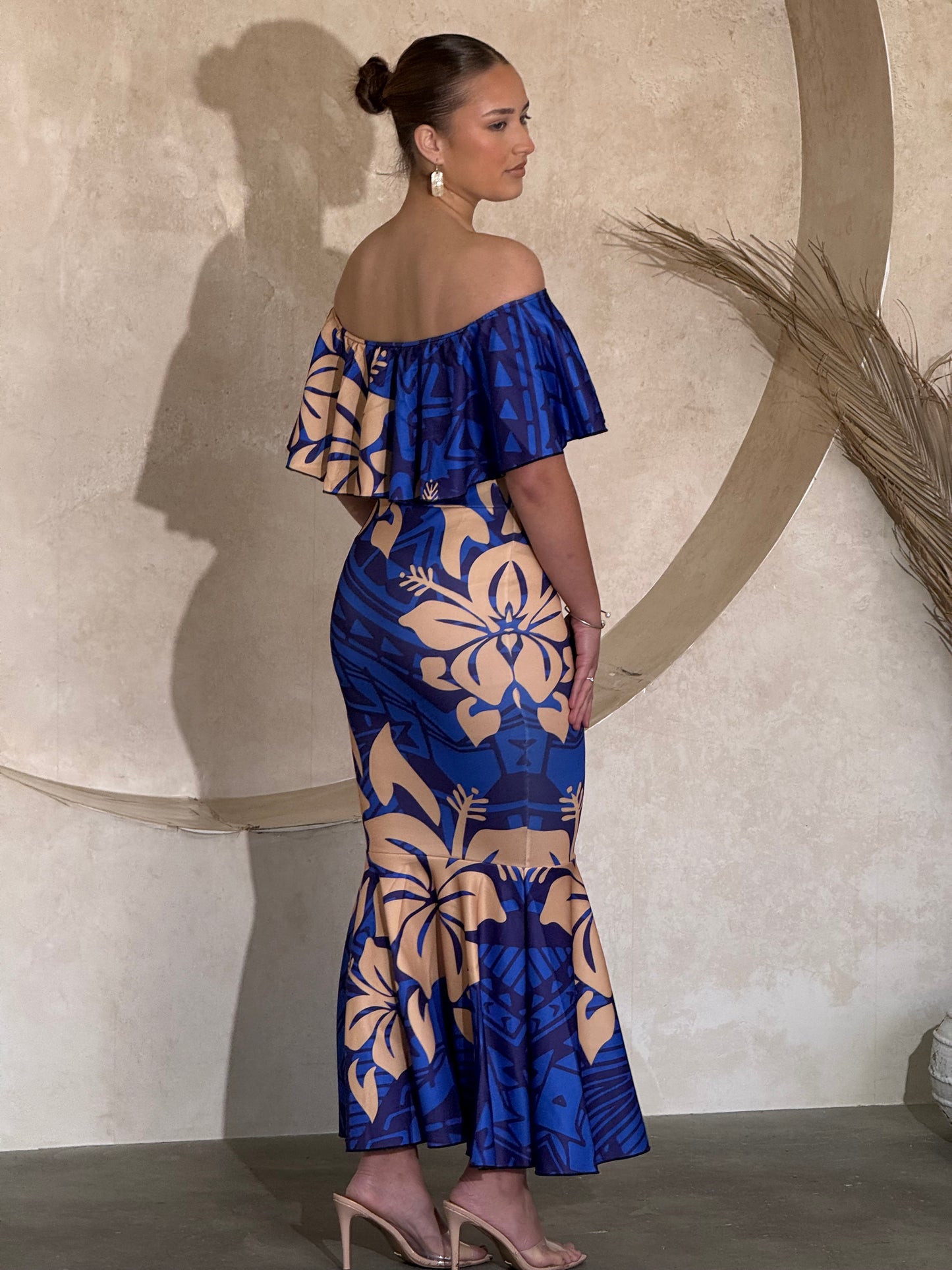 PRE ORDER ONLY - Luxe - BLUE - Off Shoulder Dress