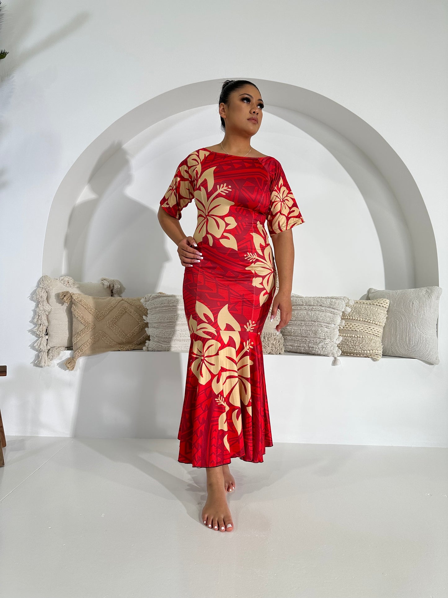 Luxe RED Sleeve Dress