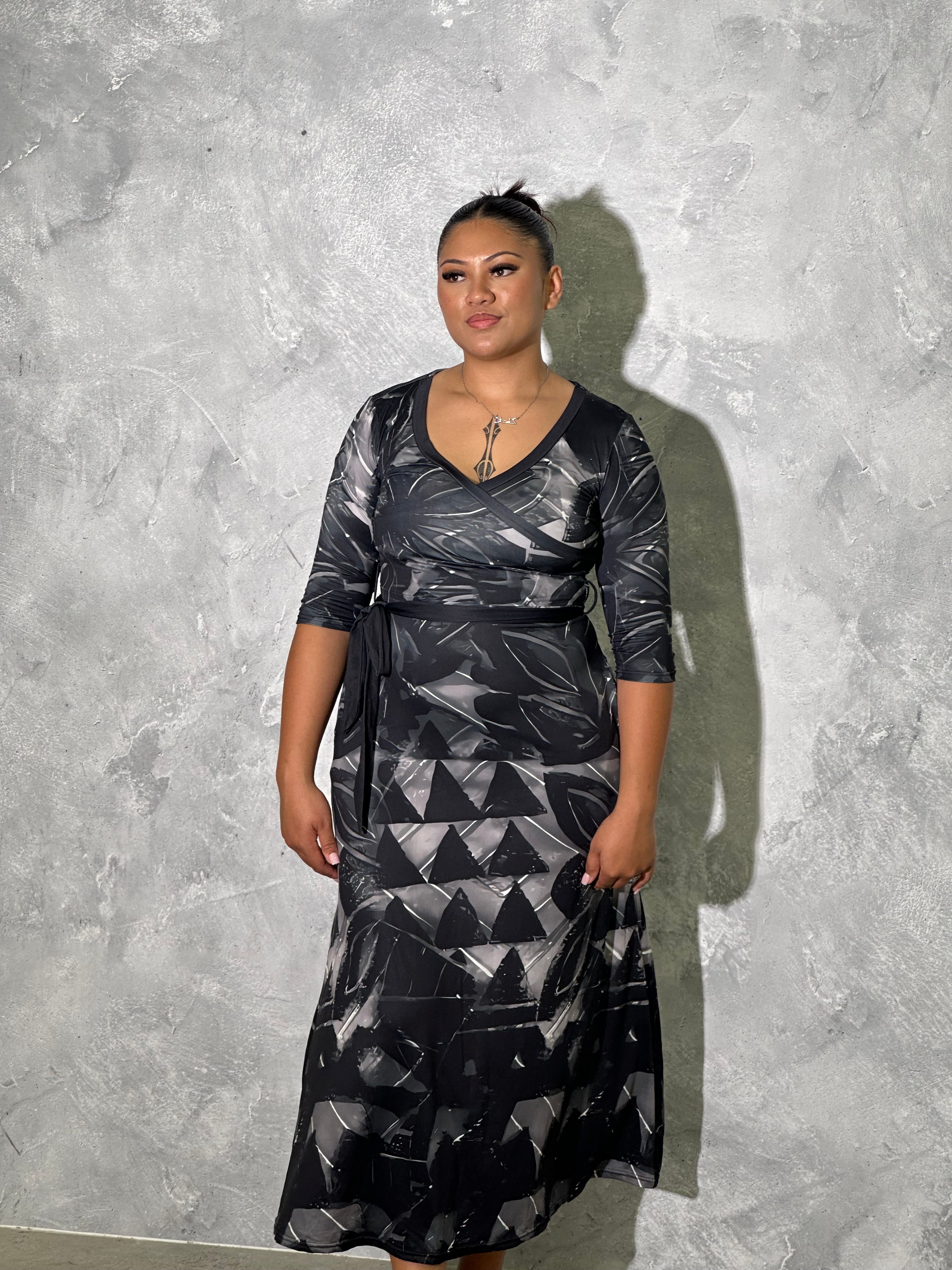 MANEA Maxi Wrap Dress