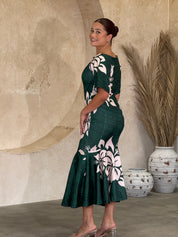 PRE ORDER ONLY - Luxe - EMERALD - Sleeve Dress