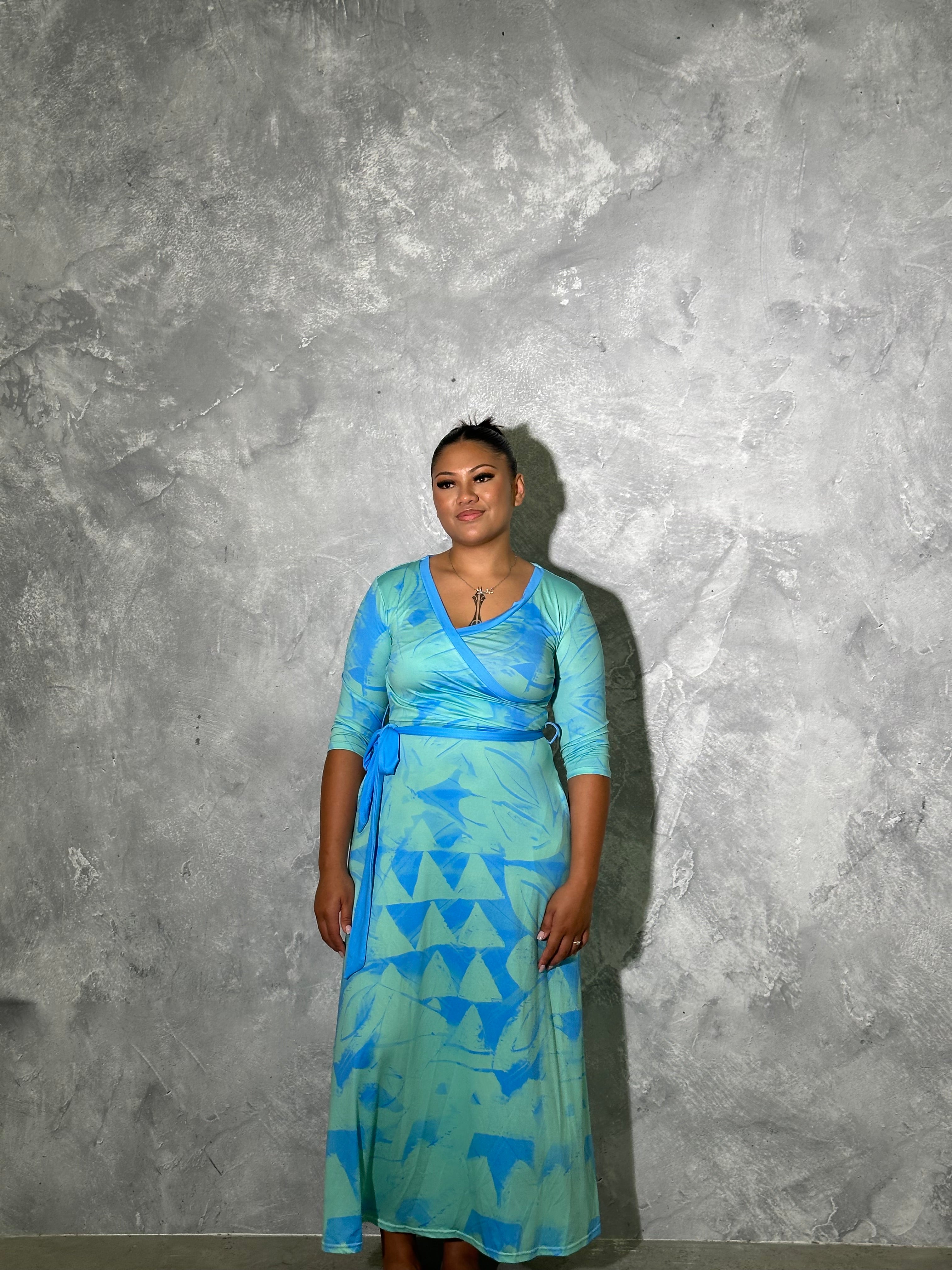 MANEA Maxi Wrap Dress