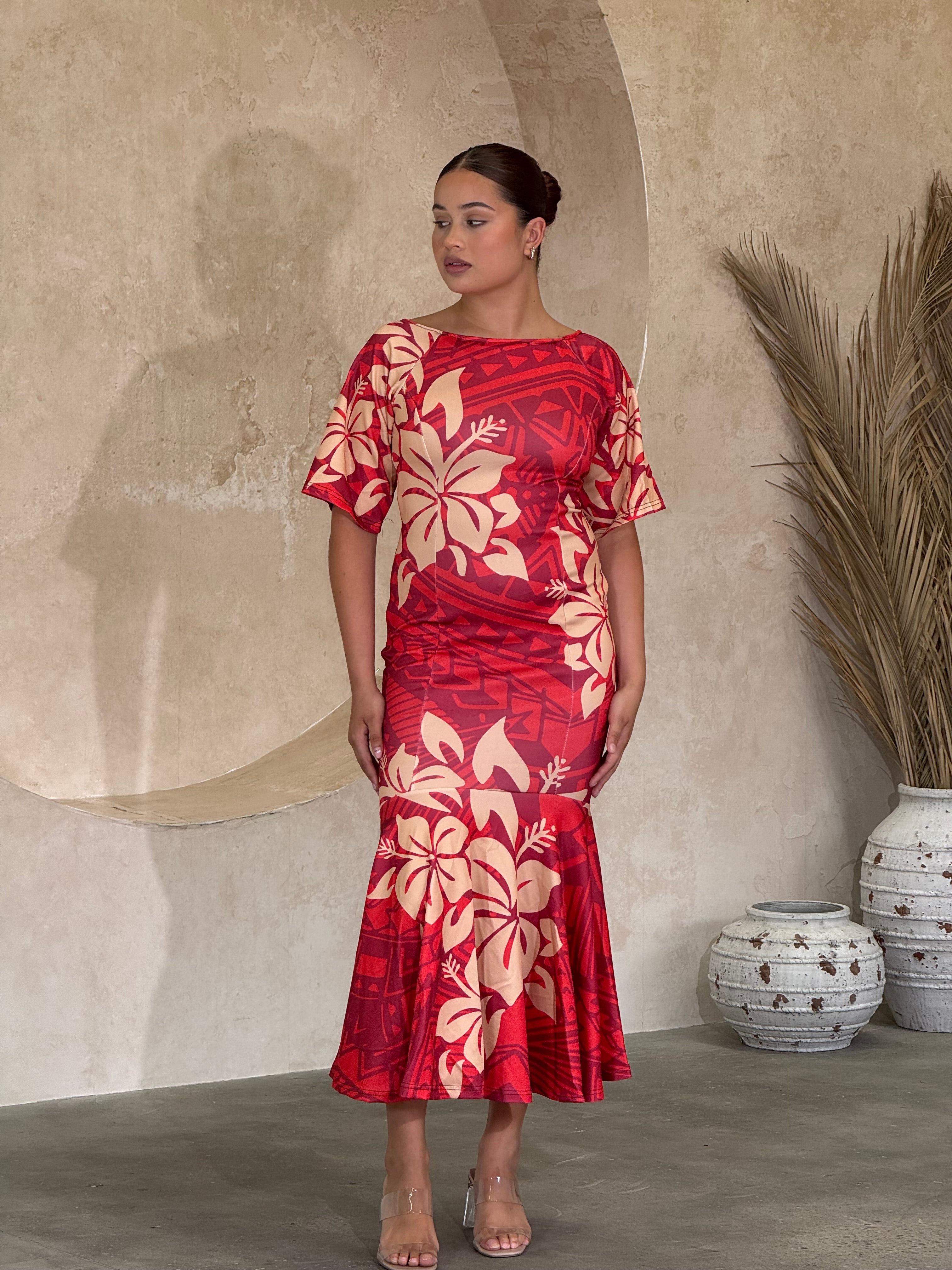 PRE ORDER ONLY - Luxe - RED - Sleeve Dress