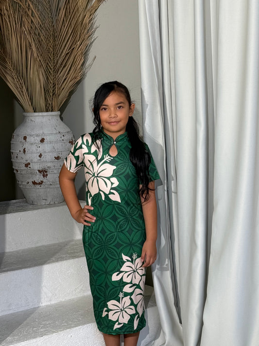 PRE ORDER Only - AULELEI - Girls Qi Pao Dress