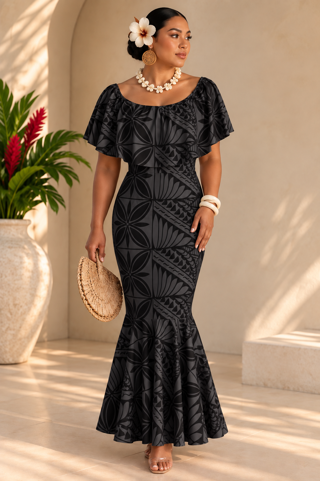 PRE ORDER ONLY - Armania - BLACK - Women’s Off Shoulder Dress
