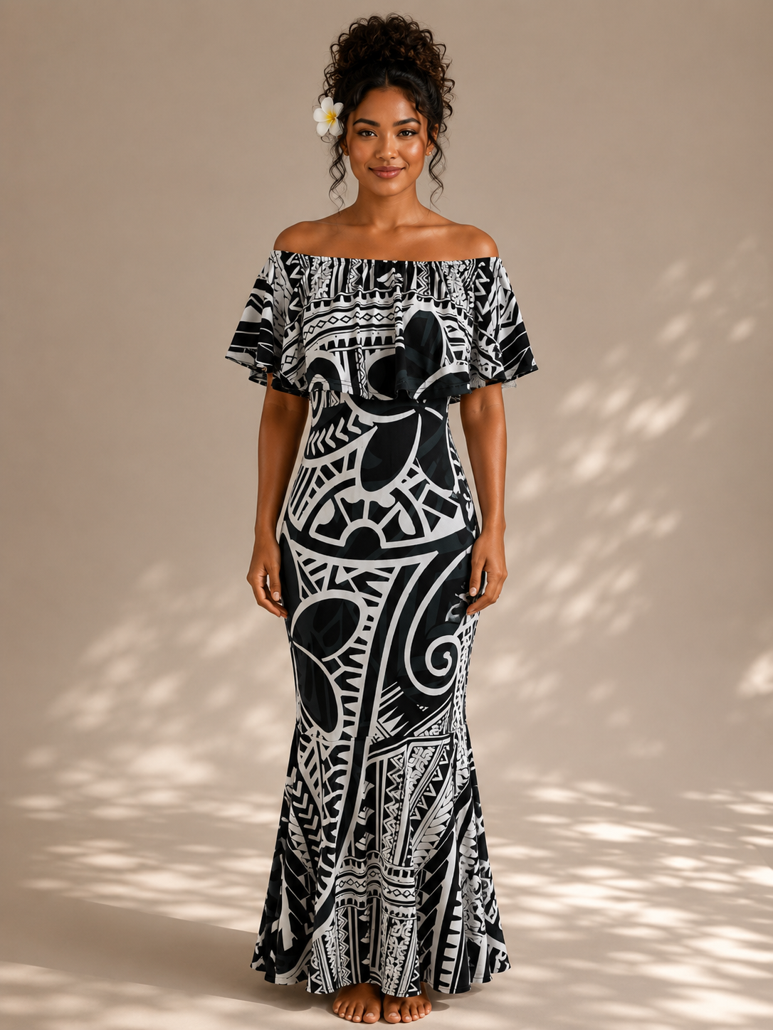 Leilua Black Scrunch Dress