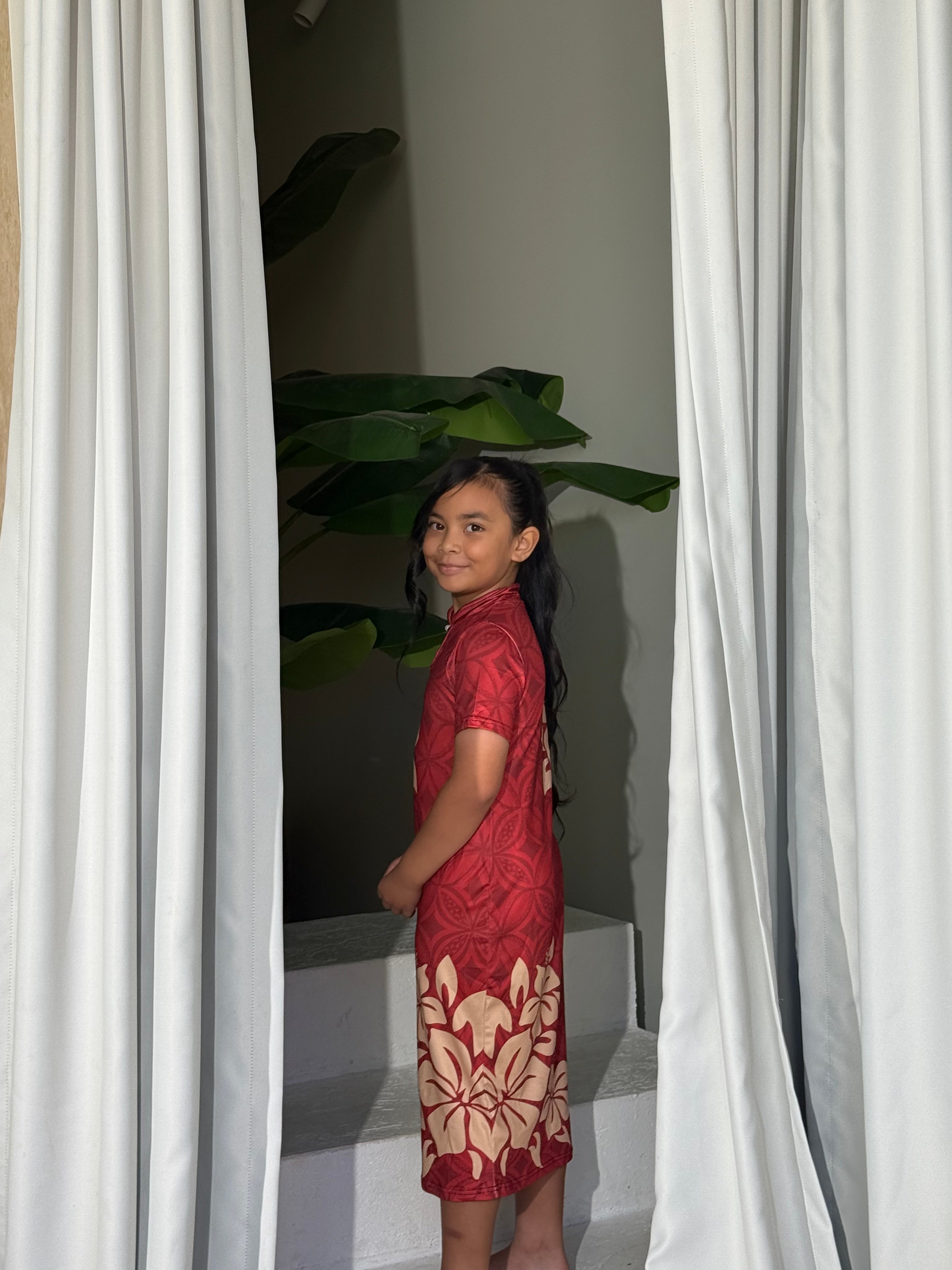 PRE ORDER Only - AULELEI - Girls Qi Pao Dress