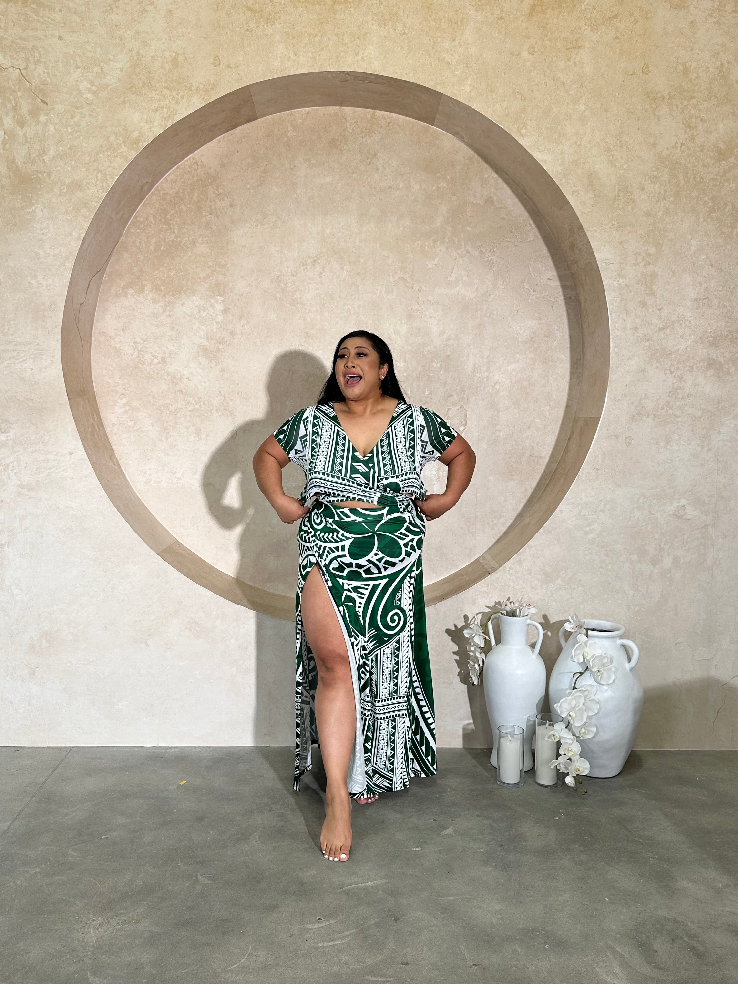 PRE ORDER ONLY - Leilua GREEN Skirt Set