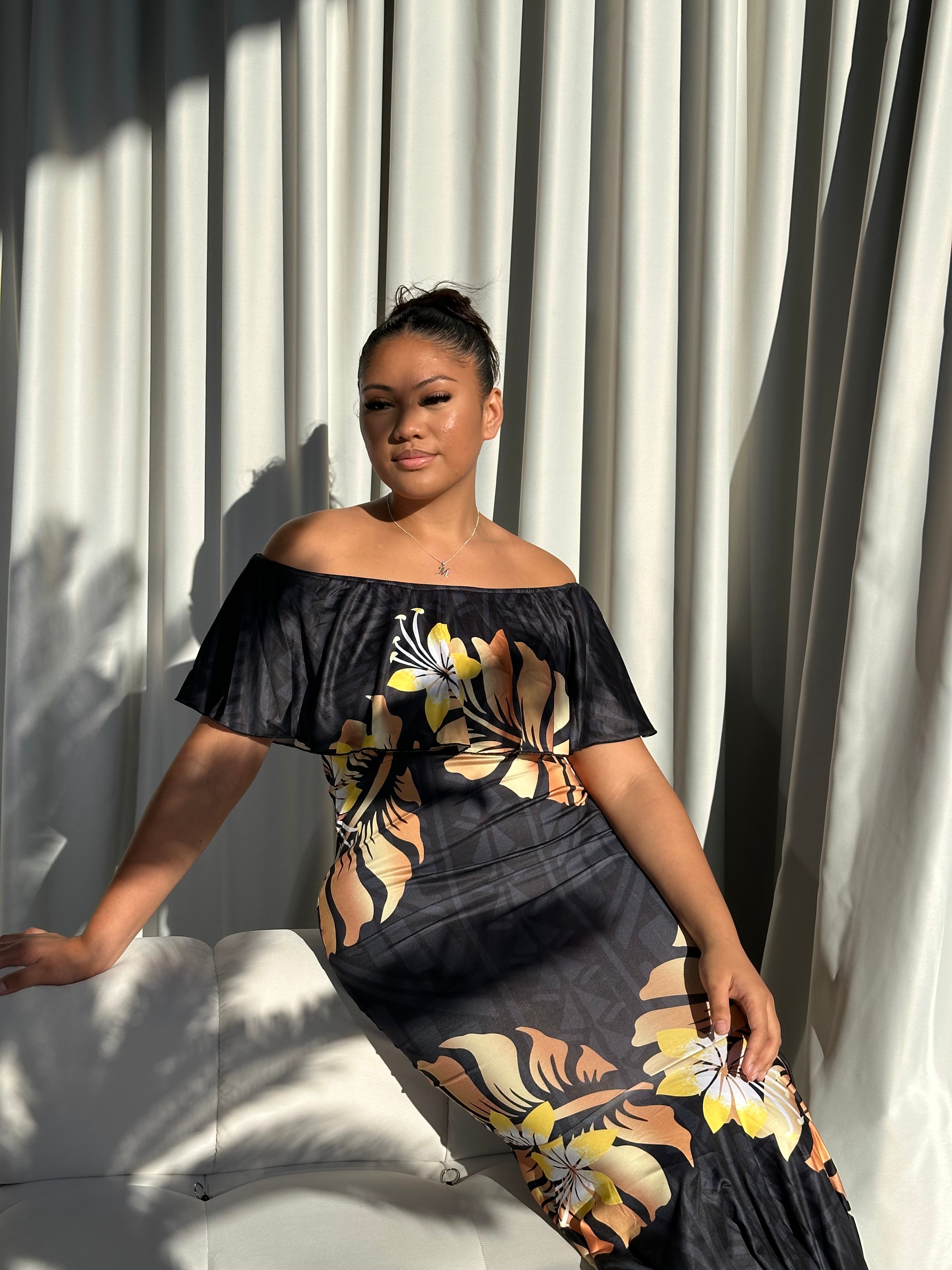 PRE ORDER ONLY - Sienna Black Off-Shoulder