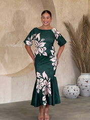 PRE ORDER ONLY - Luxe - EMERALD - Sleeve Dress