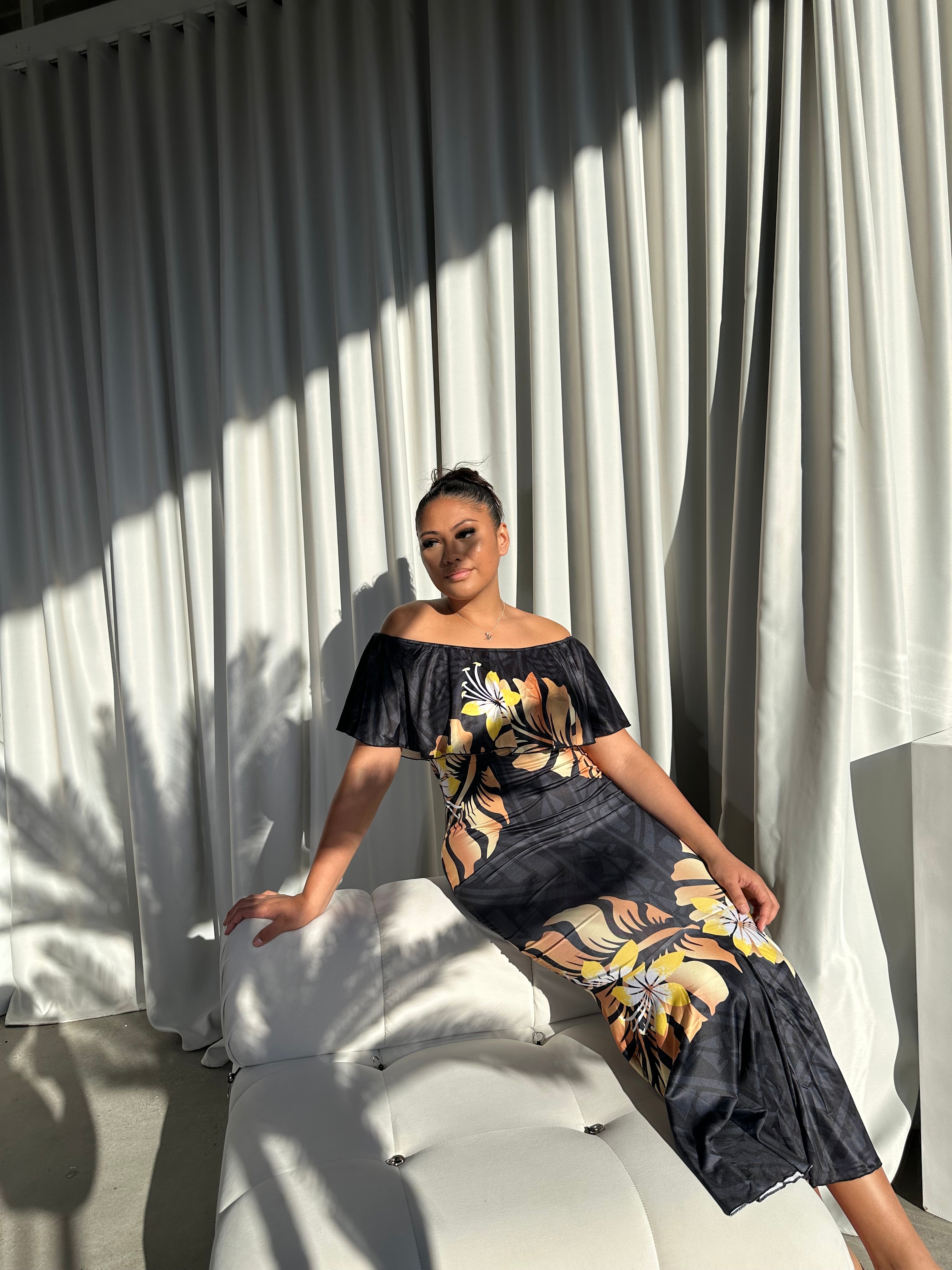 PRE ORDER ONLY - Sienna Black Off-Shoulder
