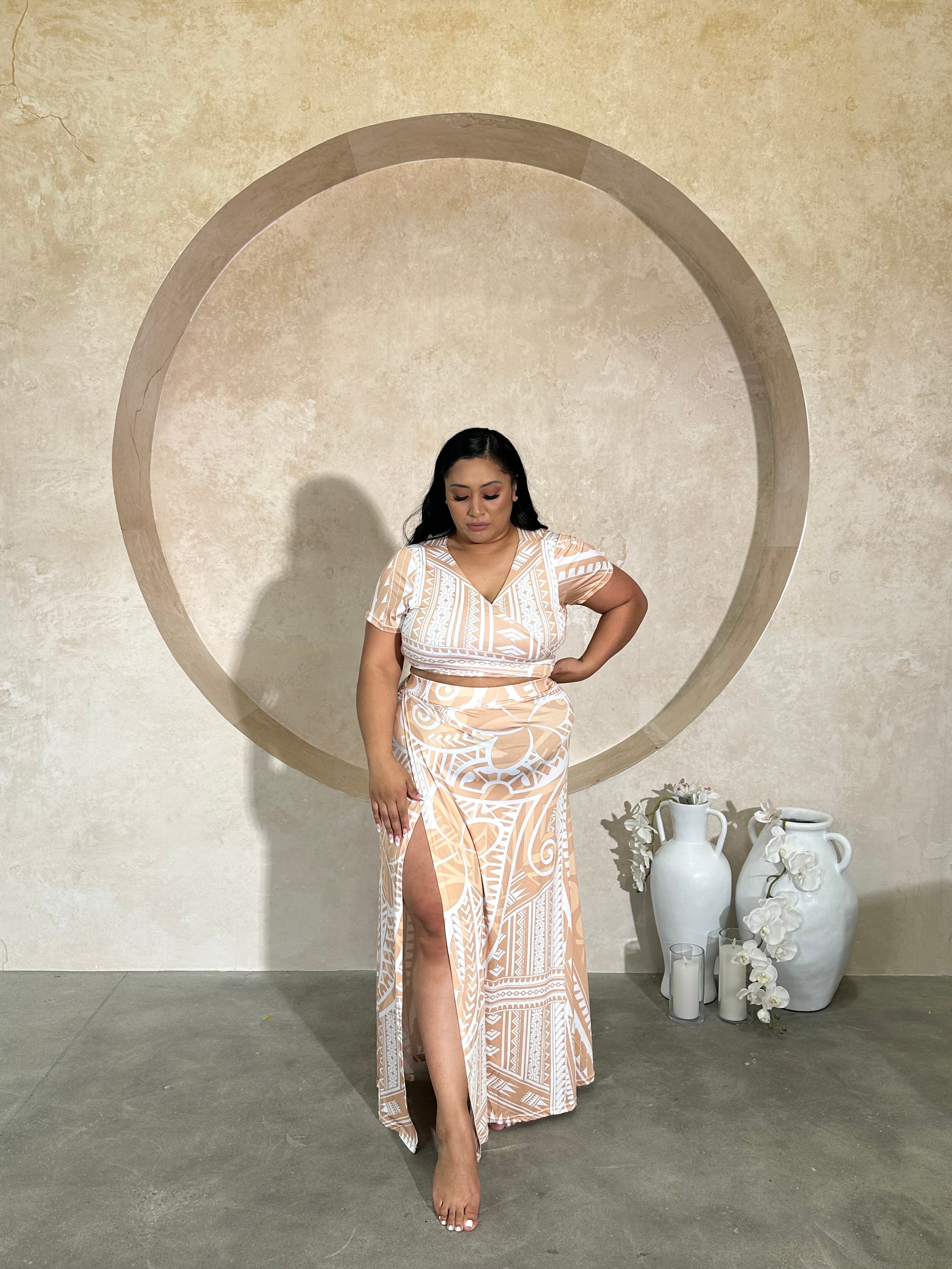 Leilua BEIGE Skirt Set - PRE ORDER