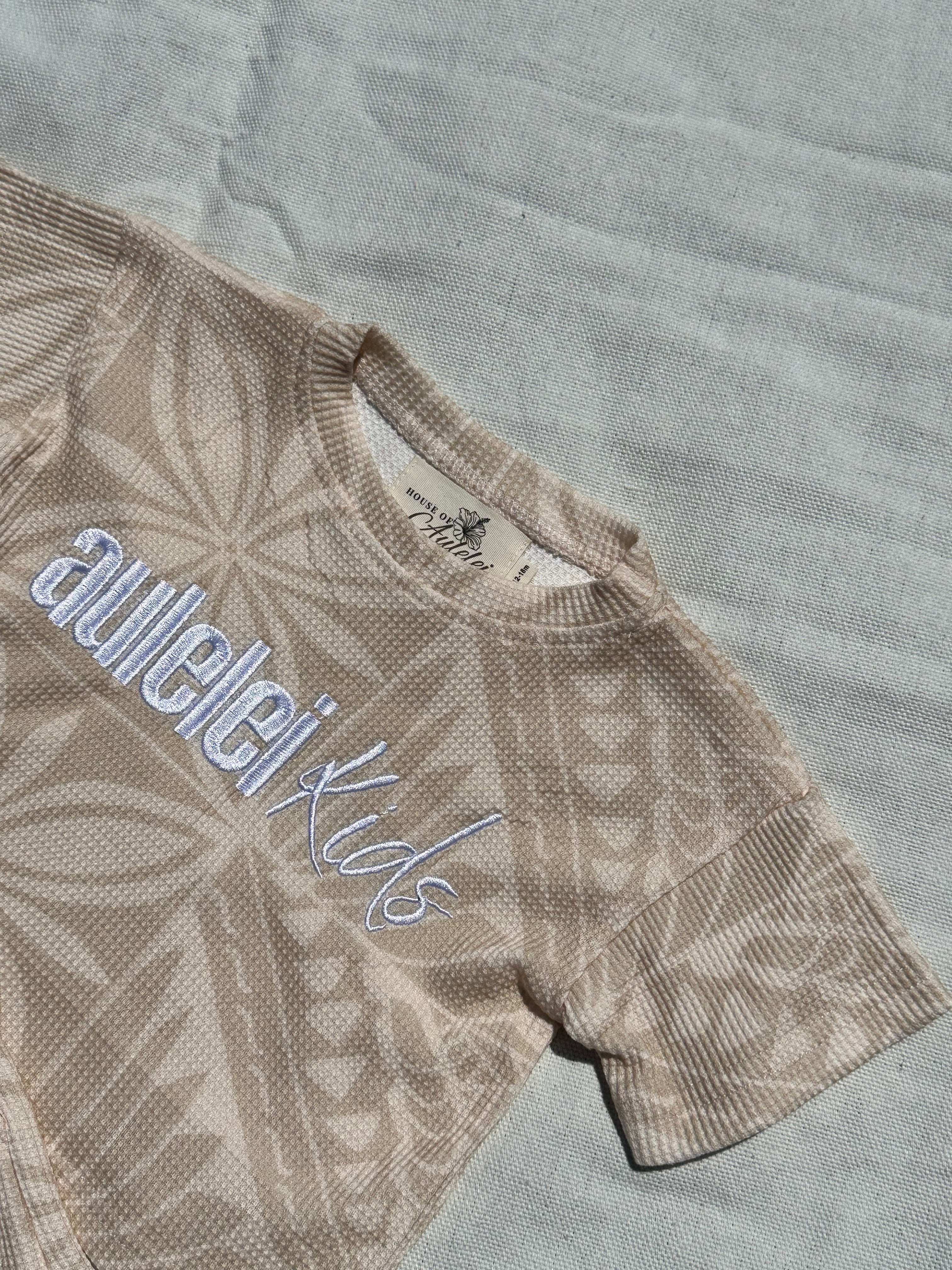 Aulelei KIDS - Waffle Short Set