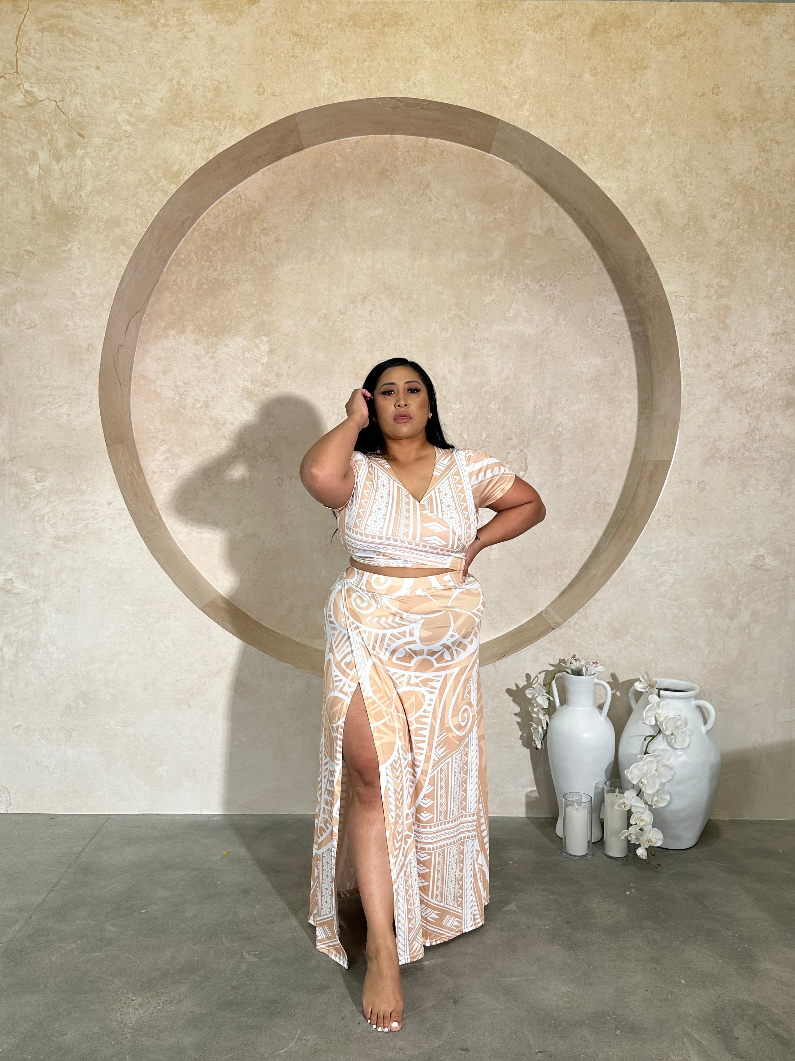 Leilua BEIGE Skirt Set - PRE ORDER