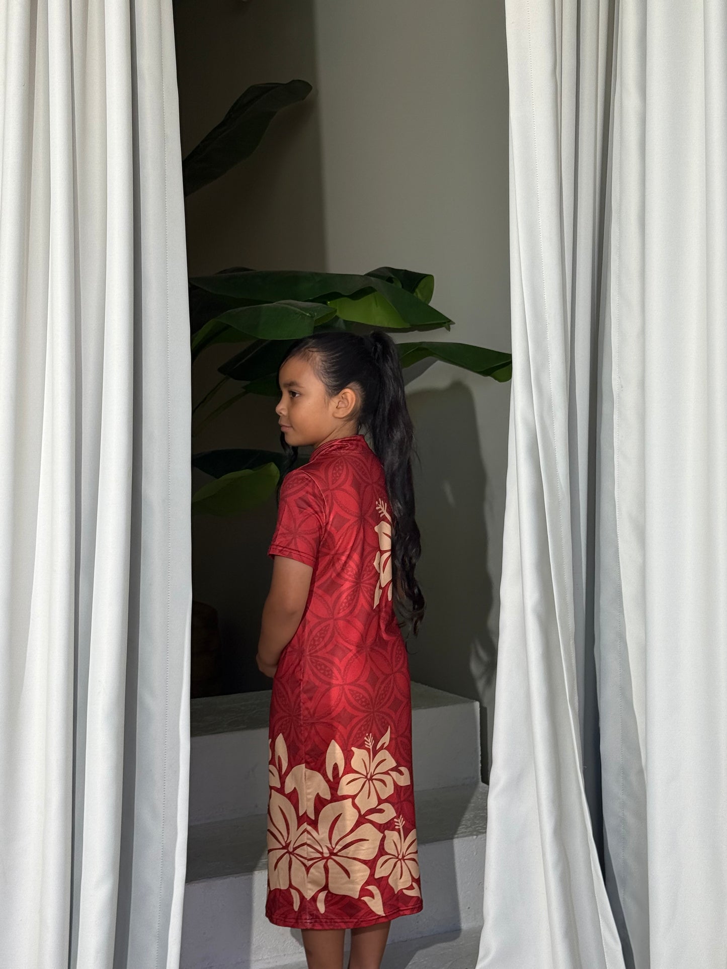 PRE ORDER Only - AULELEI - Girls Qi Pao Dress