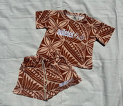Aulelei KIDS - Waffle Short Set