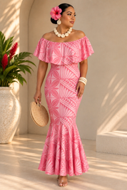 PRE ORDER ONLY - Armania - PINK - Women’s Off Shoulder Dress