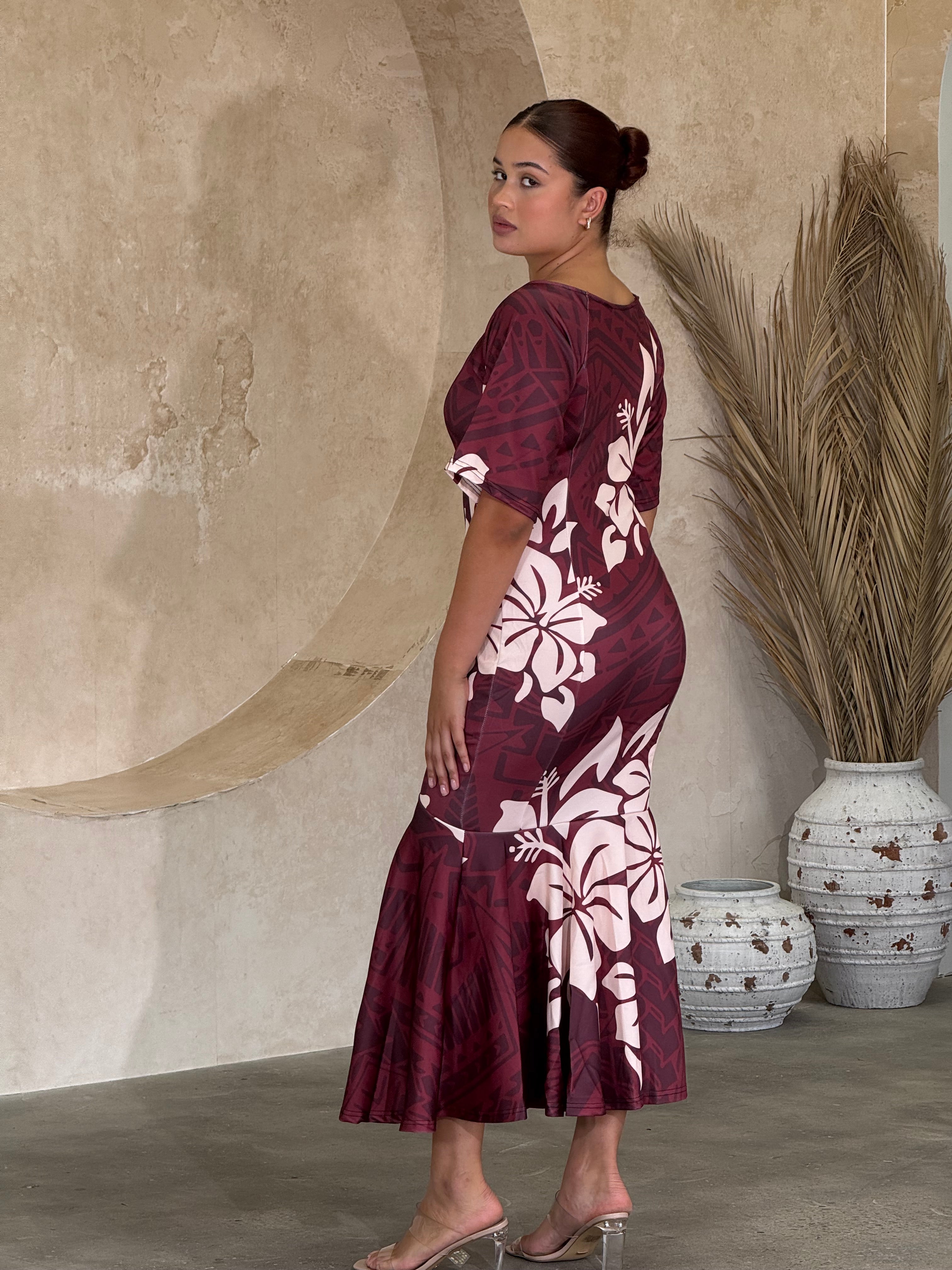 Luxe - BROWN - Sleeve Dress