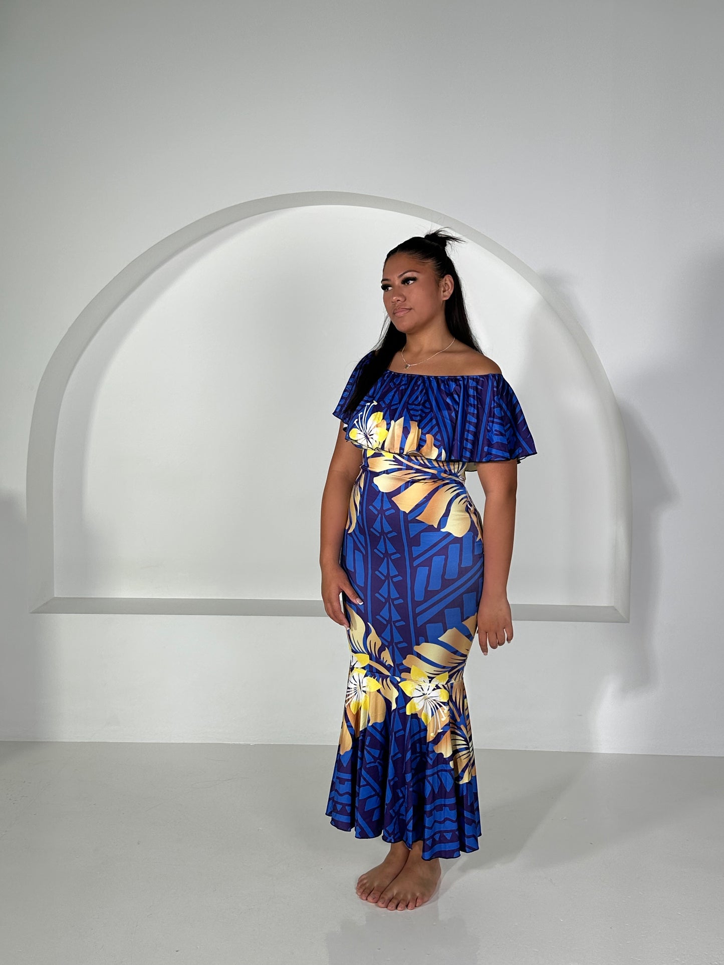 Sienna Blue Off-Shoulder - PRE ORDER