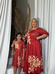 PRE ORDER Only - AULELEI - Girls MIDI Flare Dress