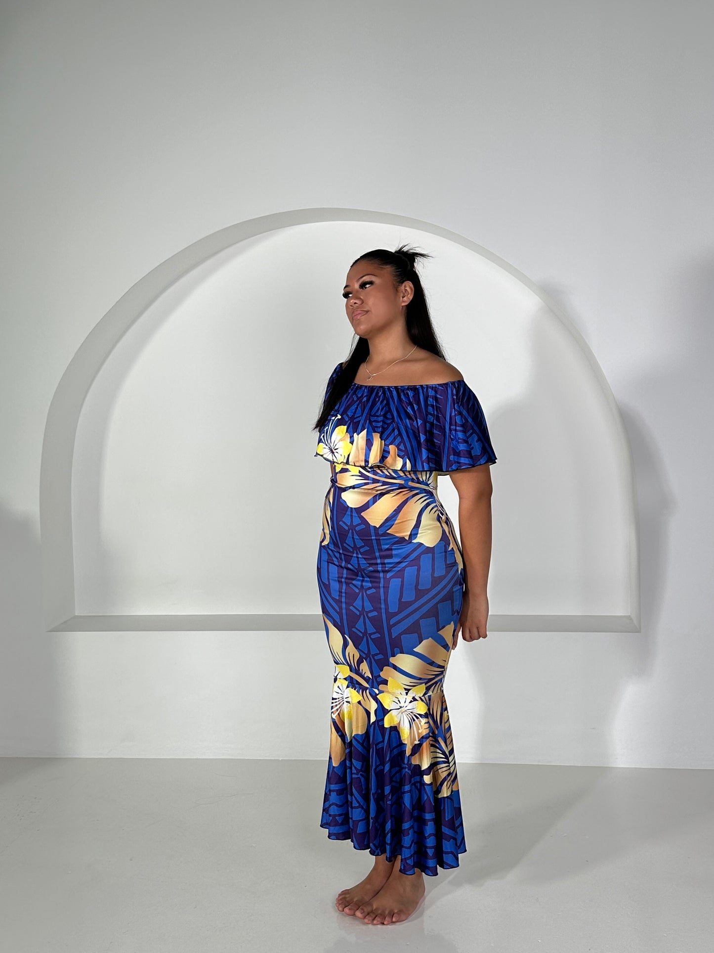 Sienna Blue Off-Shoulder - PRE ORDER