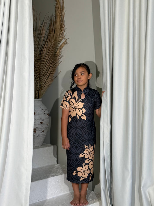 PRE ORDER Only - AULELEI - Girls Qi Pao Dress