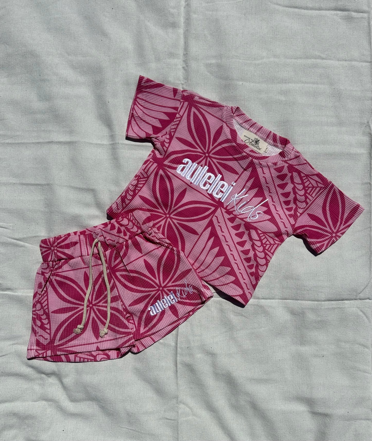 Aulelei KIDS - Waffle Short Set