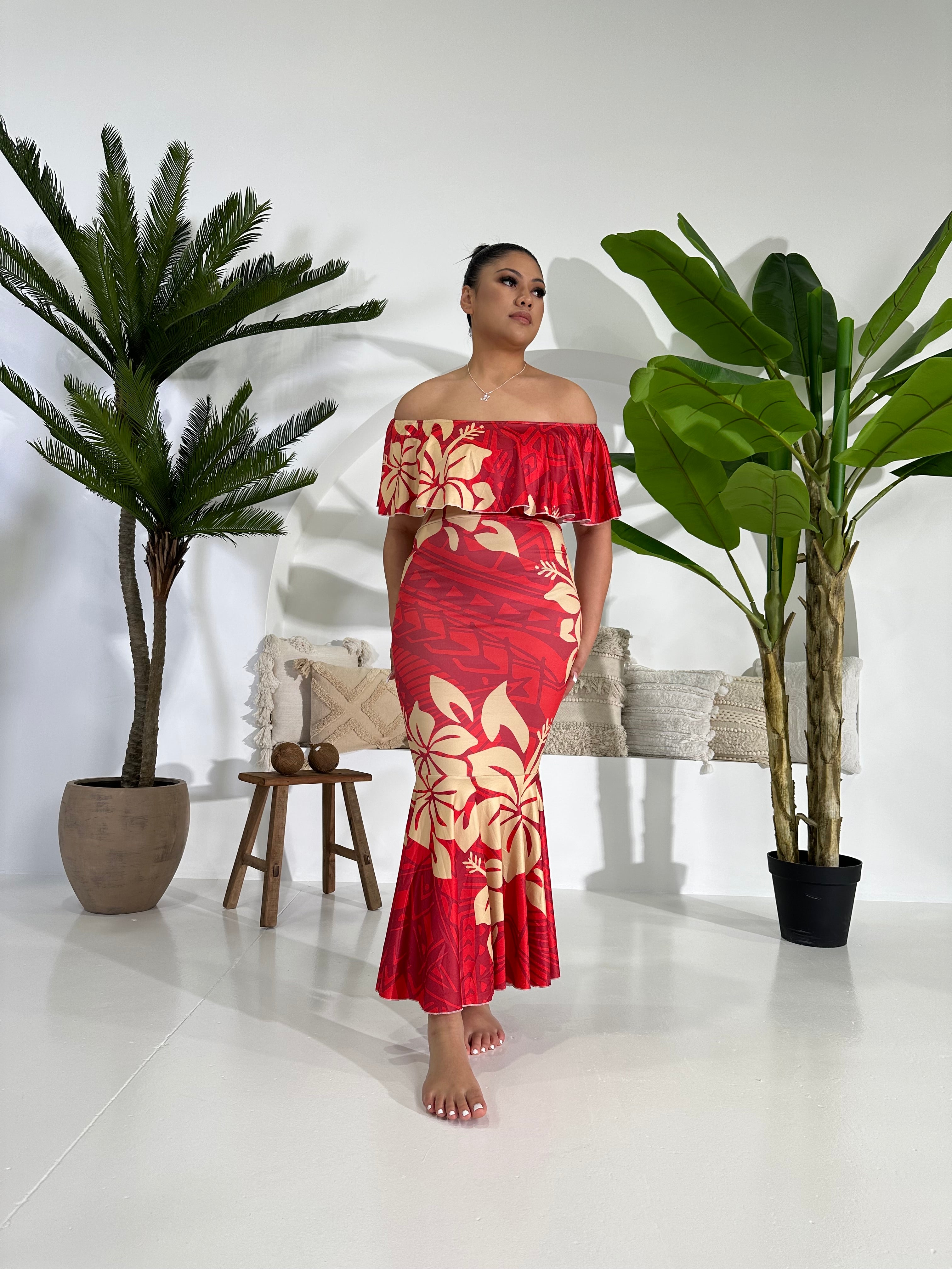 Luxe RED Off-Shoulder