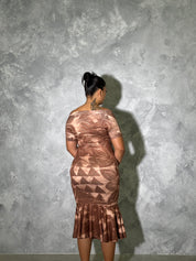 MANEA Off Shoulder Midi Dress