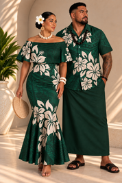PRE ORDER - Luxe -  EMERALD - Off Shoulder Dress