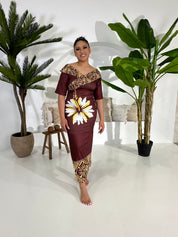 PRE ORDER ONLY - Green Hibiscus Puletasi