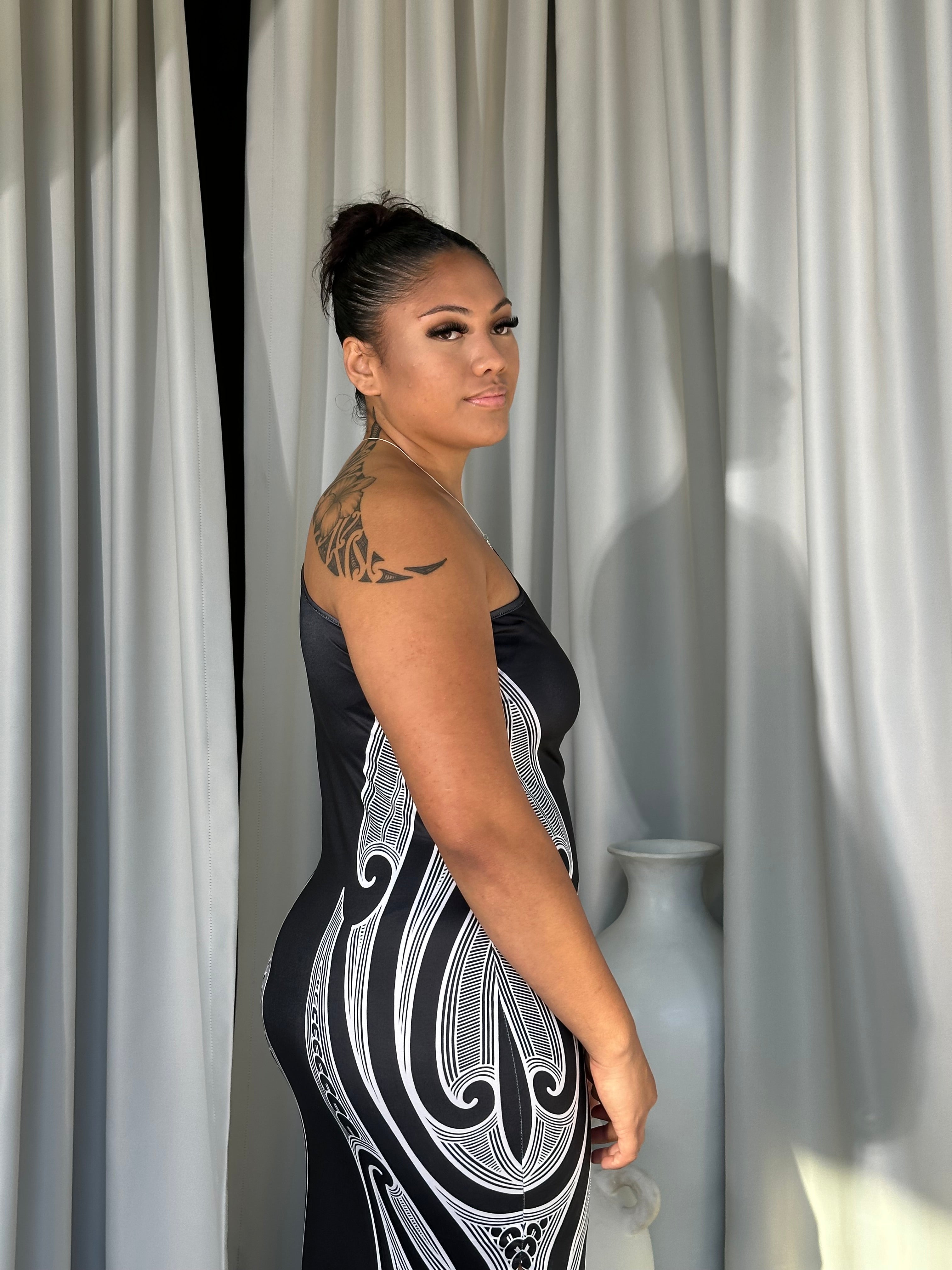 Ātaahua One-Shoulder Dress