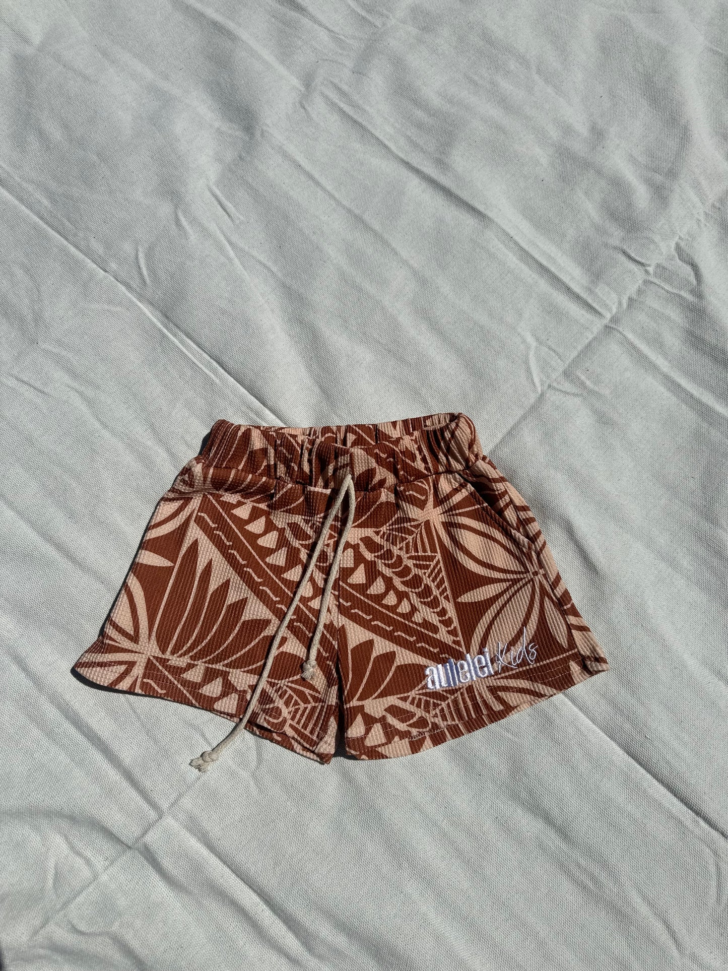 Aulelei KIDS - Waffle Short Set