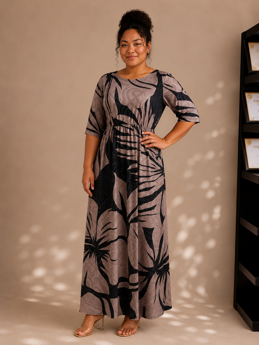 PACIFIKA Sun Dress - Black-Brown