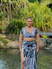 BLACK Skirt Set